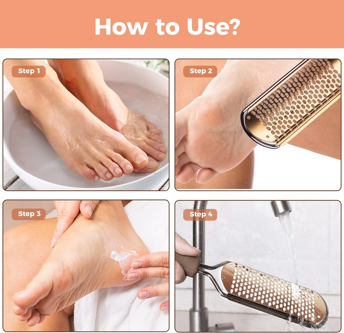 Easkep foot grater rasp for wet and dry feet