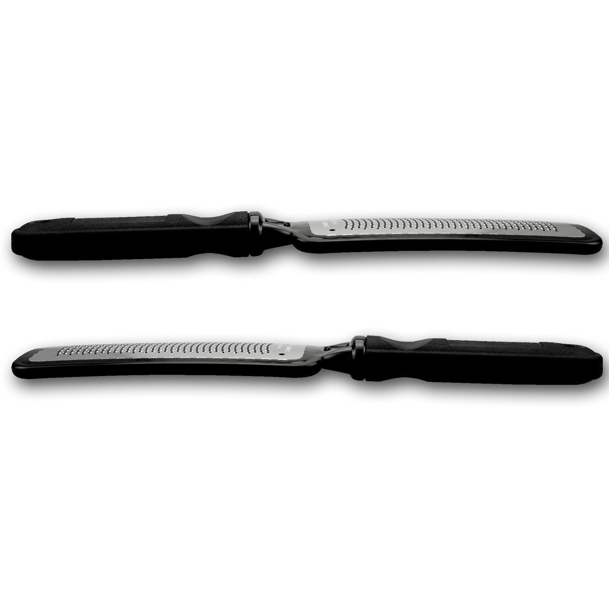 Rikans professional foot file alongside the included hygienic cloth storage bag.