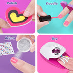 Girls using Golray spa kit for birthday party activity