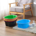 Amobon foot soaking basin hung on wall for storage demonstration