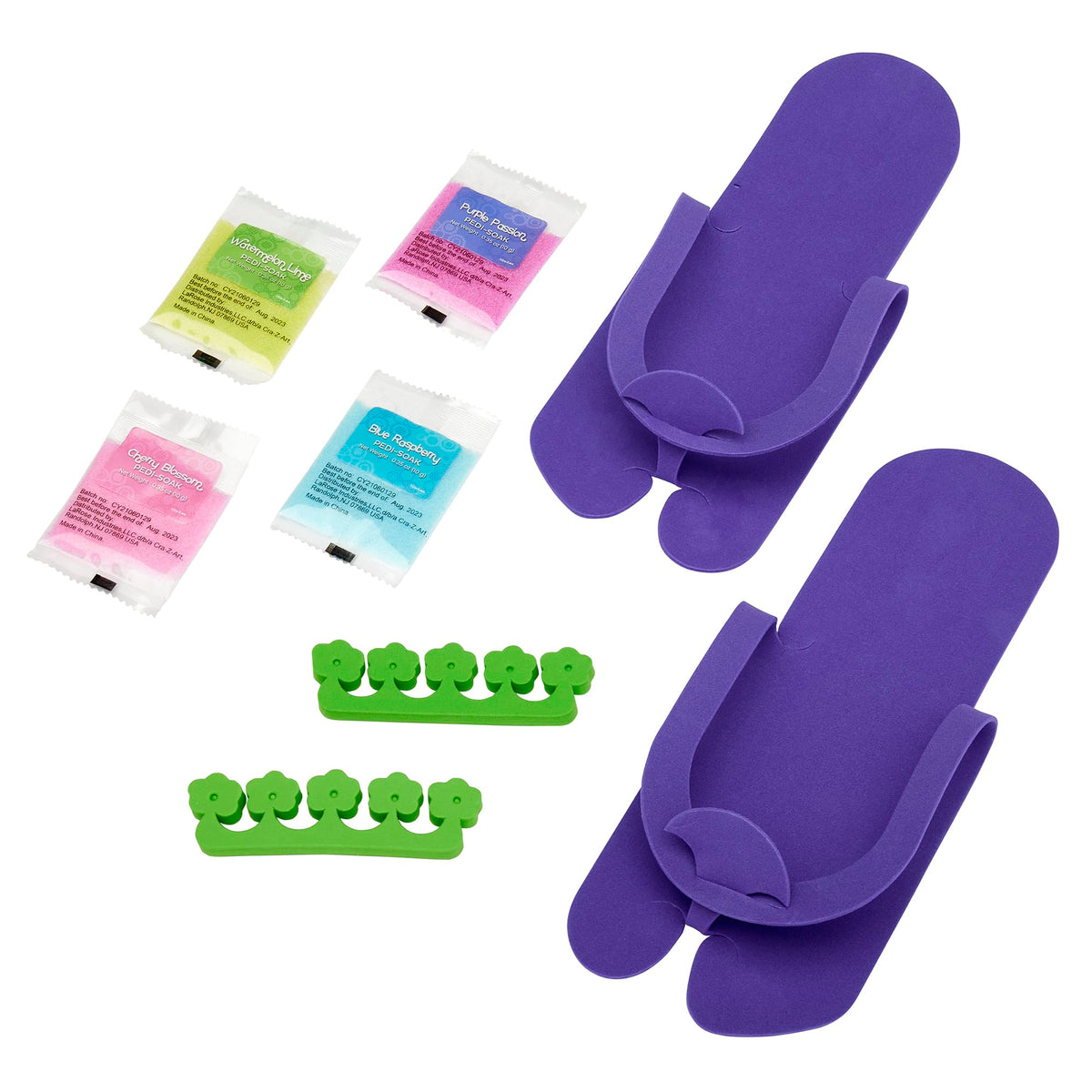 Top view of the Cra-Z-Art kids pedicure salon toy