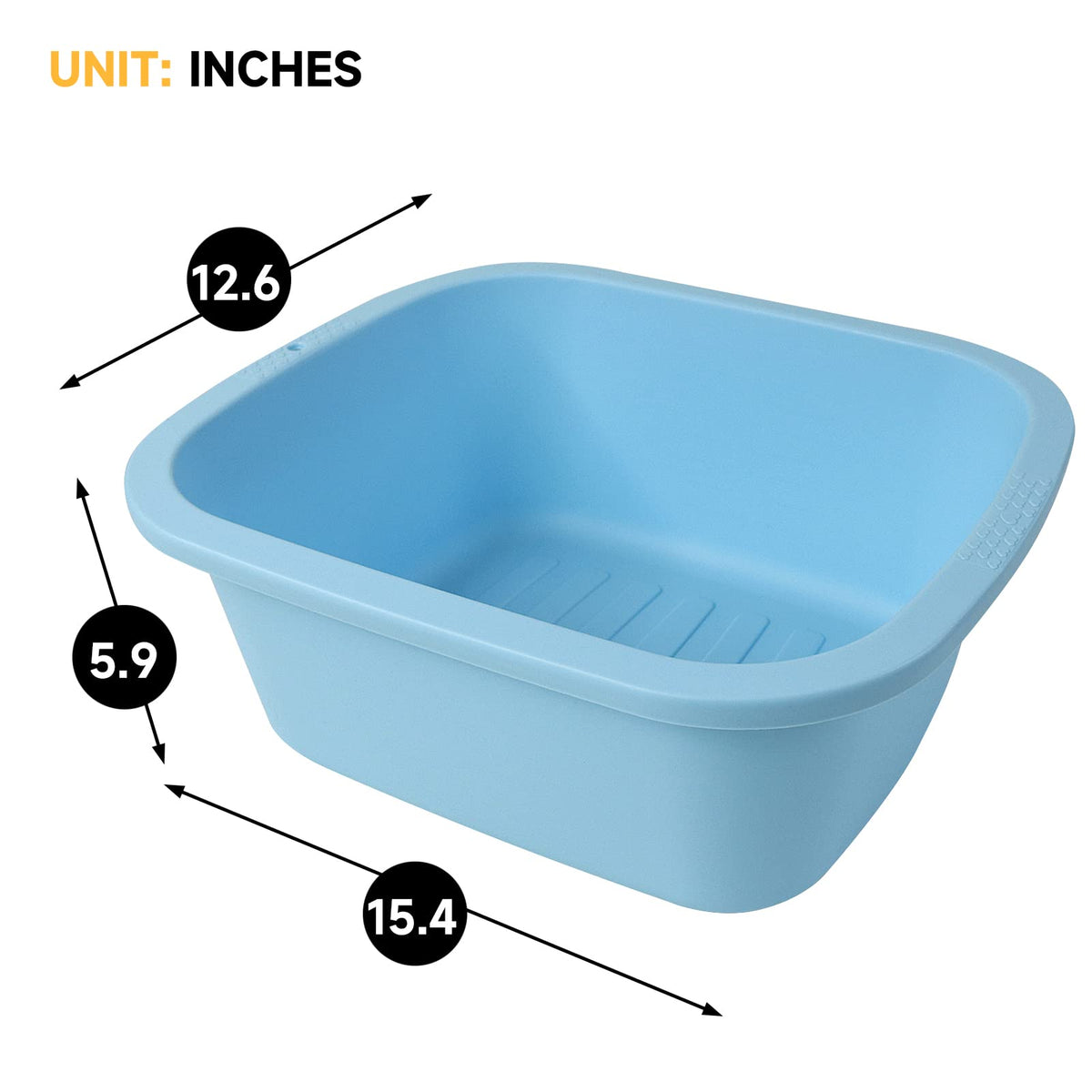Homelex pedicure foot bath basin being stored on wall hook