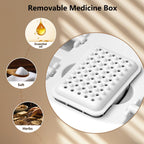 Teepten portable foot massager folded for compact storage