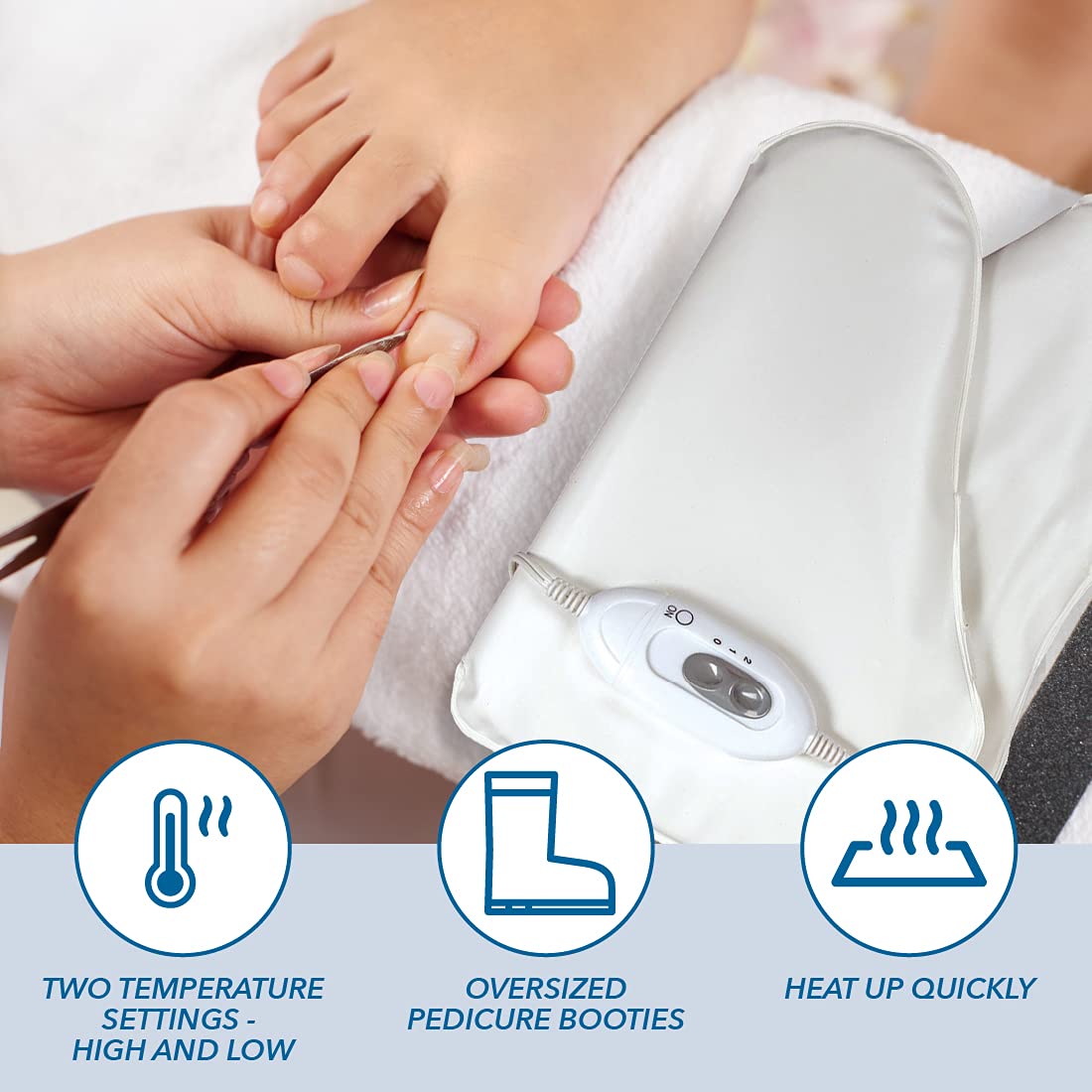 Oversized design of ForPro premium heated beauty boots