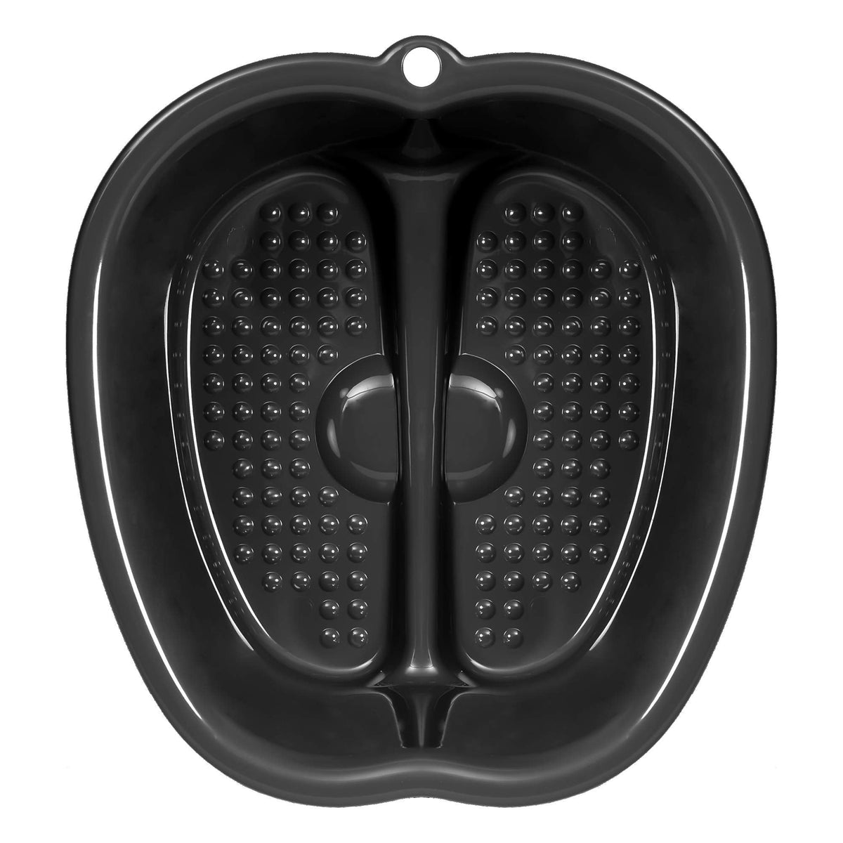 Gray Foot Cure soaking tub with built-in massage nodes