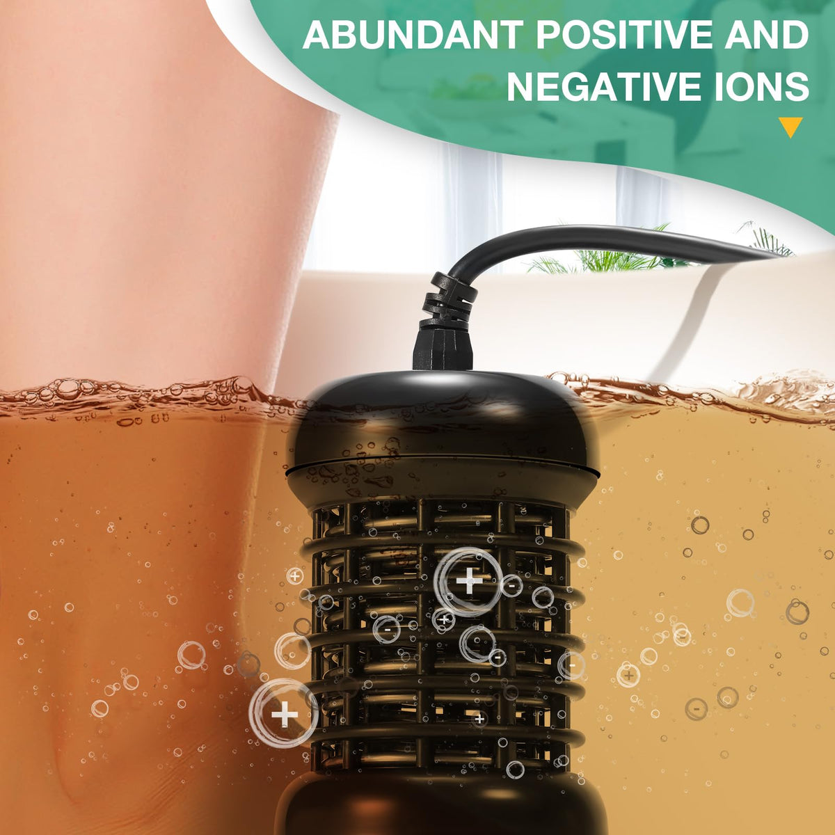 Portable ion cleanse machine for salon and personal beauty use.
