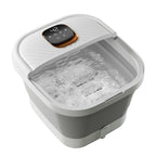 Detailed view of waterproof touchscreen on foot bath