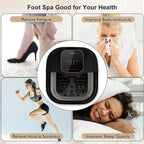 Side view of Fofojoy electric foot spa for home use