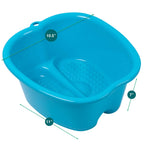 Blue pedicure and massager tub for at home spa