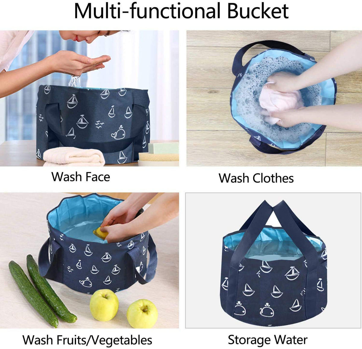 ABSOK 25L foot soaking tub filled with water