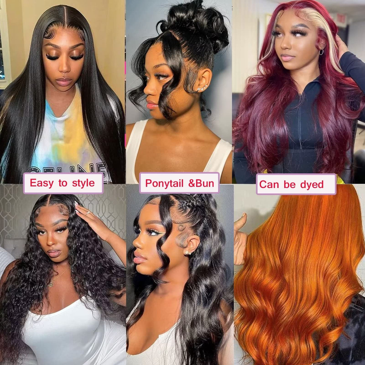 Premium 15A grade virgin hair texture close up showcasing healthy hair cuticles