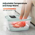 Snailax foot bath showing digital temperature control panel