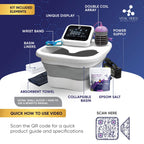Collapsible soaking tub for ionic foot detox