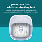 Safety-lock system detail on Homedics collapsible footbath