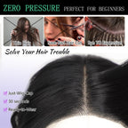 Interior view of the upgraded rose breathable mesh cap and adjustable straps on AISI HAIR wig