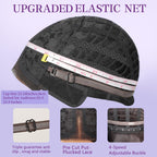 AISI HAIR heat resistant fiber wavy wig being styled with a wide tooth comb