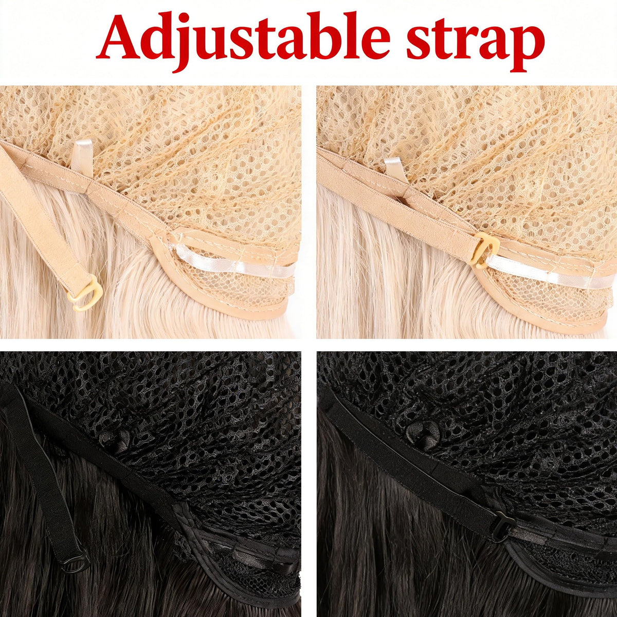 MapofBeauty premium lavender purple wavy hair extensions wig showing full length back profile view.