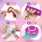 Educational packaging of the Dreamon kids beauty salon set