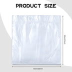 Clear plastic pedicure spa bags unfolded for size
