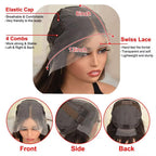 High definition Swiss lace detail of imported CIYOO virgin human hair piece for women