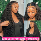 Pre plucked hairline with baby hair details on premium human hair lace wig