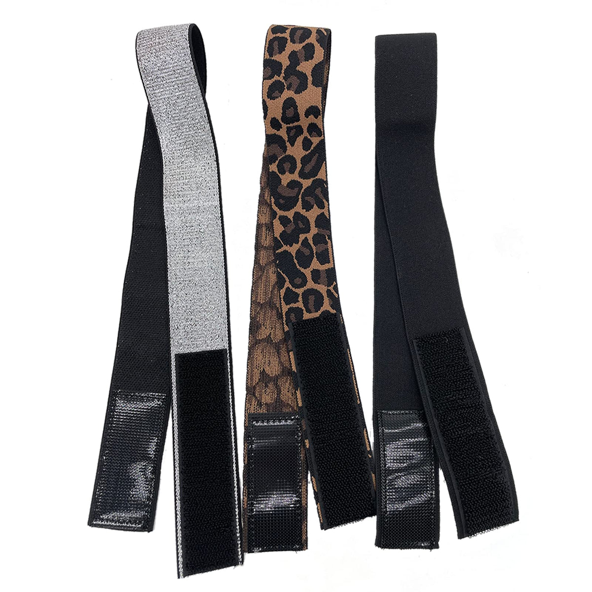 Leopard print melting band for laying down edges and securing closures flawlessly
