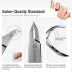 Curvlife professional nail nipper with ergonomic handle