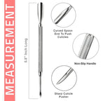 Krisp Beauty cuticle nipper and pusher kit in protective pouch