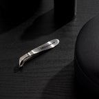 Top view of professional Tweezerman silver cuticle nipper