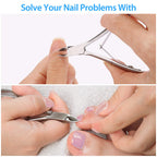 Ergonomic stainless steel handle of Mudder cuticle nipper