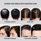 Seaboll natural mineral-based hair fibers applied to a patchy beard for instant thickness.