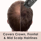 Non itchy second generation hair loss concealer bottle with cap off