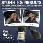Close up view of the precise hairline applicator tip by Hair Illusion