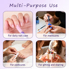 Travel-friendly cuticle care tool set in packaging