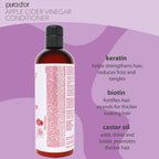 Pura D'Or conditioner bottle showing biotin and keratin ingredients