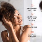 Just Nutritive sulfate free hair loss conditioner packaging illustrating scalp nourishment benefits.