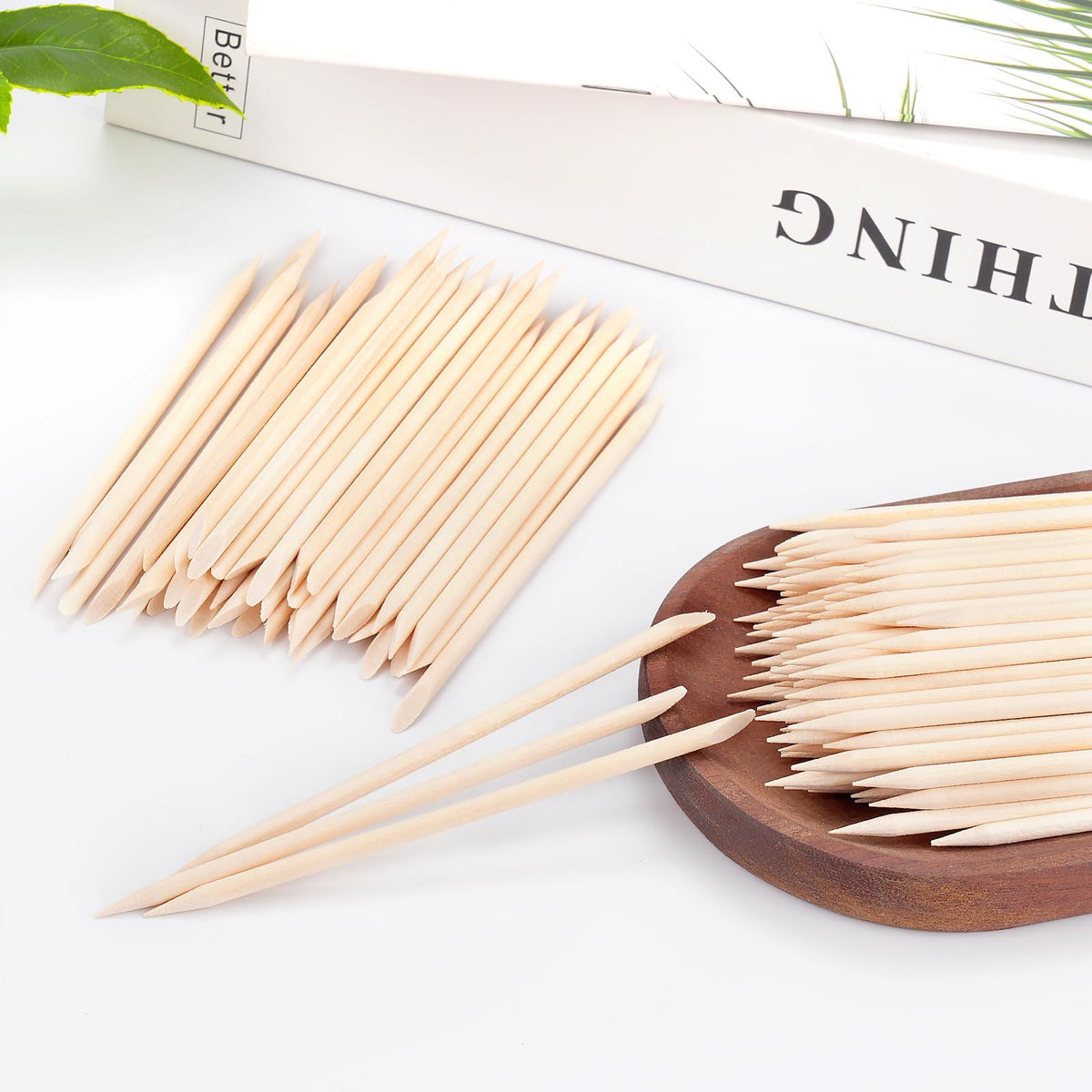 High quality wooden cuticle pusher tools for personal grooming