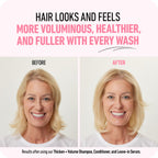 Boldify Thicken Volume Conditioner bottle standing upright alongside natural botanicals