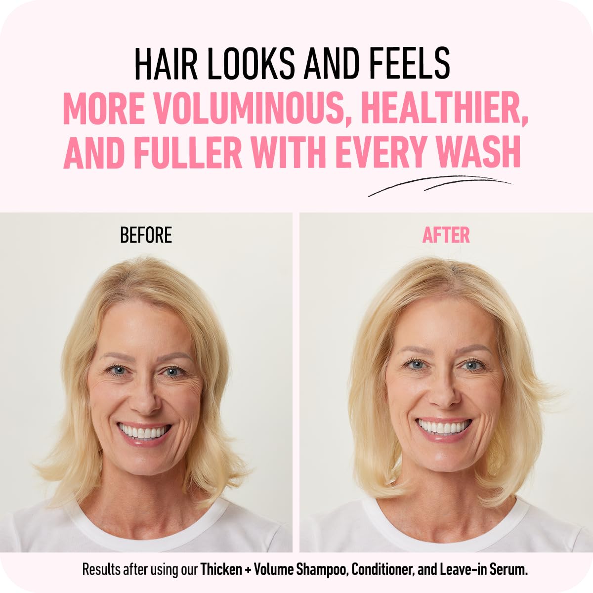 Boldify Thicken Volume Conditioner bottle standing upright alongside natural botanicals