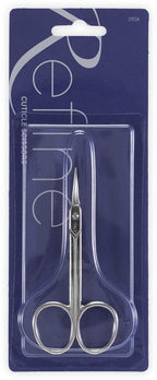 Close up of Refine carbon steel curved blade for precise manicure grooming