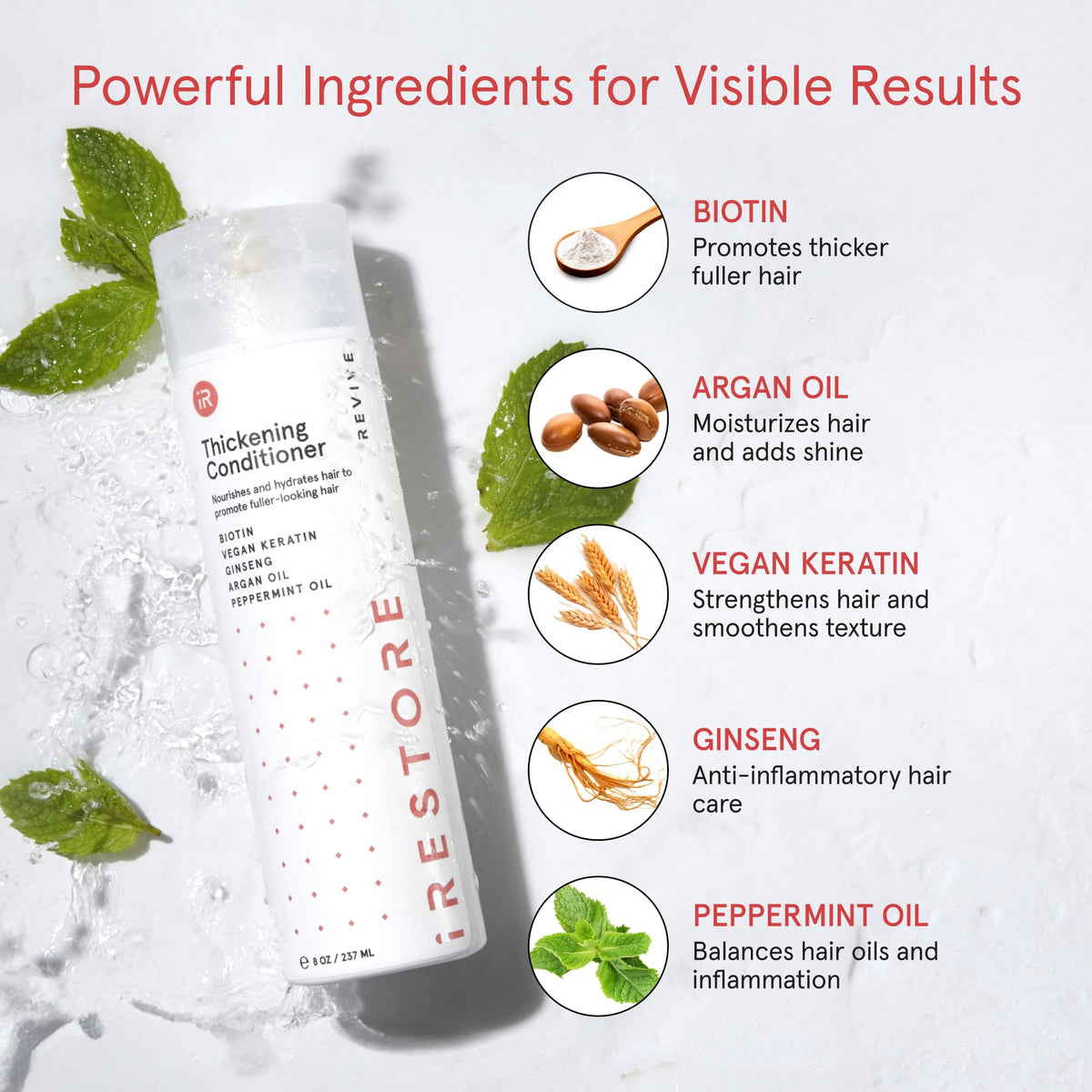 IRestore Biotin Hair Conditioner texture display