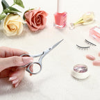LIVINGO multi purpose beauty scissors perfect for grooming facial hair and eyebrows.