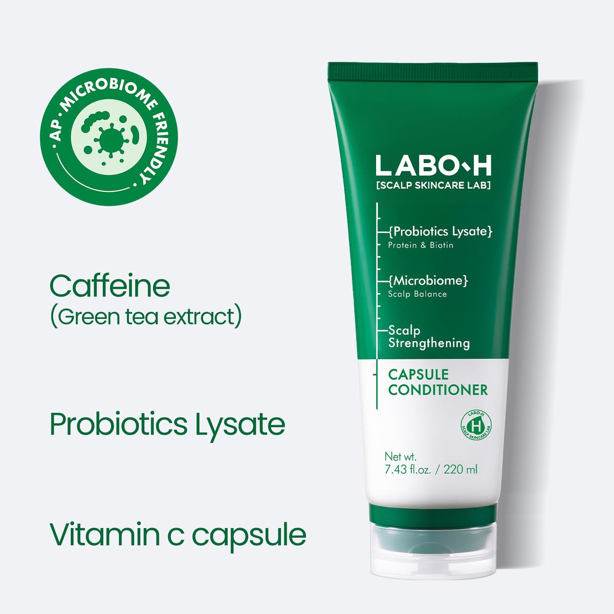 Labo H conditioner texture showing encapsulated ingredients