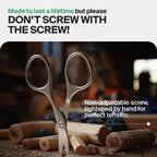 Artisan crafted GERmanikure professional manicure scissors showing the precision screw setup.