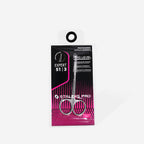 Side profile of premium stainless steel cuticle scissors highlighting the sleek polished construction.