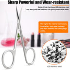 LePinko professional stainless steel manicure scissors displayed on a clean grooming surface.