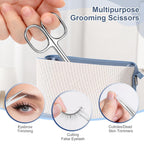 Compact and travel-friendly ESVIENS cuticle scissor set ideal for professional salon or home manicure routines.