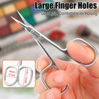 Side angle of the 3.5mm thick durable stainless steel LePinko cuticle trimmer.