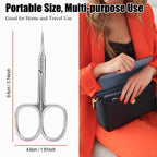 Full product packaging of LePinko cuticle scissors for men and women manicure kits.
