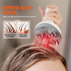 Vevor head massager being used for scalp relaxation